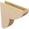 Ekena Millwork 5"W x 20"D x 20"H Thin Crestline Rough Cedar Woodgrain TimberThane Corbel, Primed Tan CORUR05X20X20CRERCPR - alternate 4